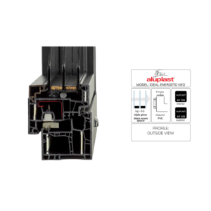 Aluplast Ideal Energeto Neo PVC Windows System – Corner Sample